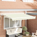 vidaXL Napernyő keret Krém 250 x 200 cm Poliészter PU bevonattal