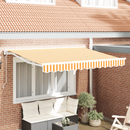vidaXL Napernyő keret Sárga és Fehér 250 x 200 cm