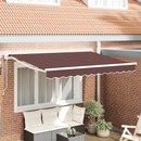 vidaXL Napernyő keret Barna 250 x 200 cm Poliészter PU bevonattal