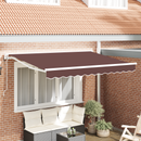 vidaXL Napernyő keret Barna 250 x 200 cm Poliészter PU bevonattal
