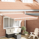 vidaXL Behúzható napellenző Sokszínű 300 x 250 cm Szövet és Alumínium