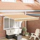 vidaXL Behúzható napellenző Sokszínű 300 x 250 cm Szövet és Alumínium