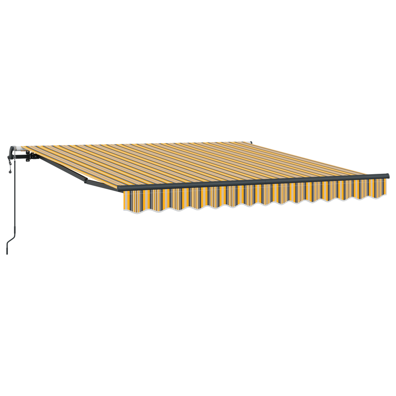 vidaXL Behúzható napellenző Sokszínű 300 x 250 cm szövet