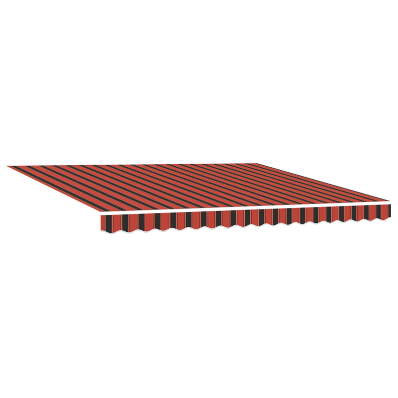 vidaXL Behúzható napellenző narancssárga és barna 350 x 250 cm szövet