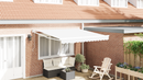 vidaXL Napernyő Fehér 350 x 250 cm Poliészter és fém