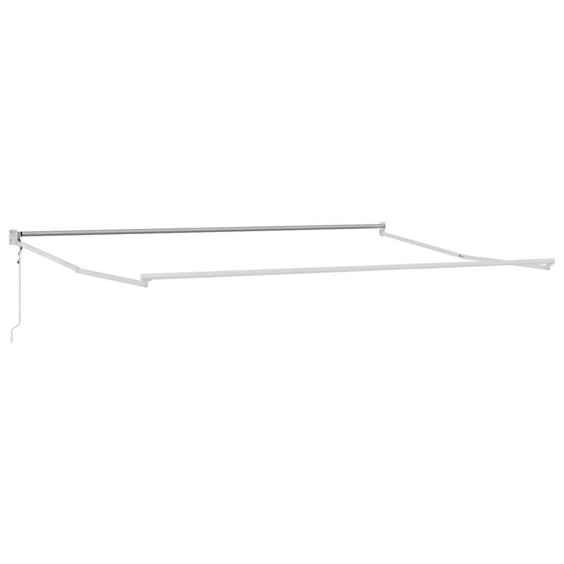 vidaXL Behúzható napellenző sárga és narancssárga 400 × 300 cm