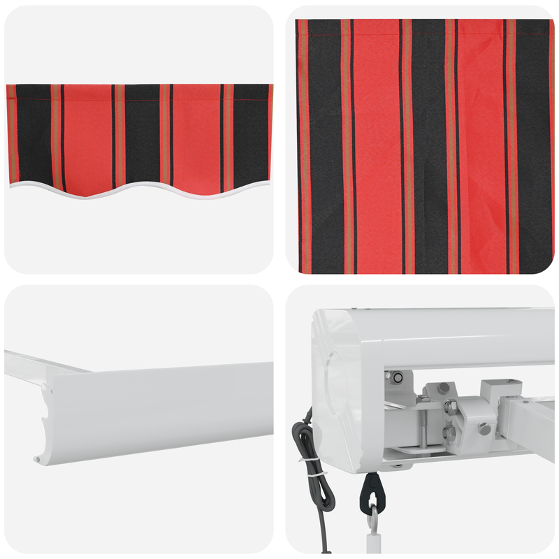vidaXL Sárga és Narancs Napernyő sárga és narancssárga 400 × 350 cm