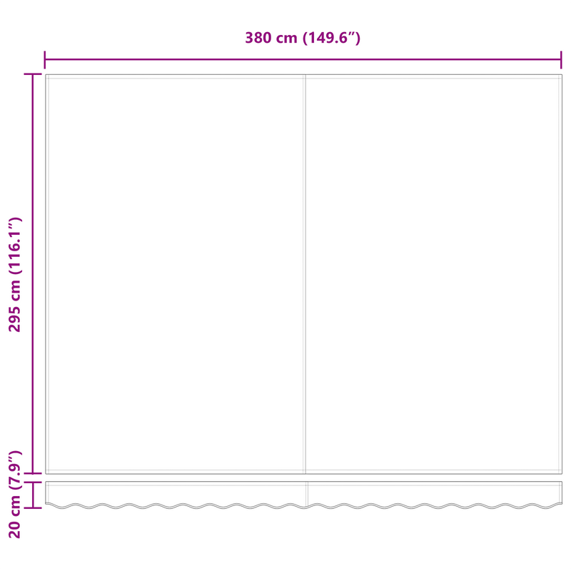 vidaXL Behúzható napellenző sárga és narancssárga 400 ×350 cm szövet