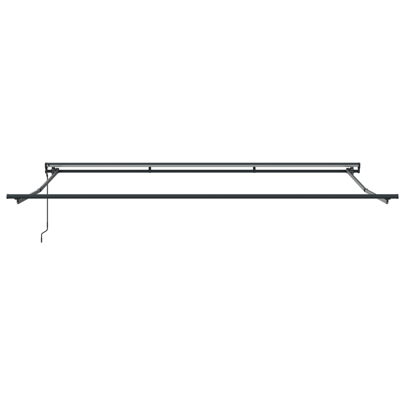 vidaXL Behúzható napellenző sárga és narancssárga 400 × 350 cm szövet
