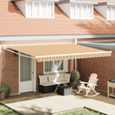 vidaXL Behúzható napellenző Sokszínű 450 × 300 cm