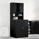 vidaXL Mosógép Szekrény 2 pcs Fekete tölgy 70,5 x 71,5 x 181,5 cm