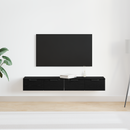 vidaXL Fali szekrény 2 pcs Fekete tölgy 68 x 30 x 20 cm Faanyag
