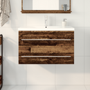 vidaXL Fürdőszobai mosdószekrény 2 pcs Öreg fa 80 x 38,5 x 48 cm