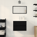 vidaXL Fürdőszobai mosdószekrény Fekete tölgy 60 x 39 x 62 cm Faanyag