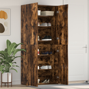vidaXL Cipőszekrény polcokkal Sokszínű 80 x 35.5 x 180 cm Faanyag
