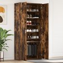 vidaXL Cipőszekrény polcokkal Füstölt tölgy 80 x 39 x 178 cm Faanyag