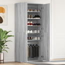vidaXL Cipőszekrény polcokkal Szürke Sonoma 80 x 39 x 178 cm Faanyag