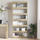 vidaXL Könyvespolc polcokkal Sonoma tölgy 80 x 30 x 198 cm Faanyag