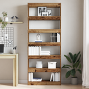 vidaXL Könyvespolc polcokkal Öreg fa 80 x 30 x 198 cm Faanyag