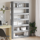 vidaXL Könyvespolc Beton Szürke 100 x 30 x 198 cm Faanyag
