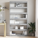 vidaXL Könyvespolc Beton Szürke 100 x 30 x 198 cm Faanyag