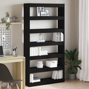 vidaXL Könyvespolc Fekete Tölgy 100 x 30 x 198 cm Faanyag