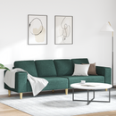 vidaXL Nappali Kanapé Sötétzöld 250 x 77 x 76 cm Poliészter