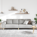 vidaXL Nappali Kanapé Felhőszürke 250 x 77 x 76 cm Poliészter