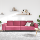 vidaXL Nappali Kanapé Bordó 250 x 77 x 76 cm