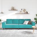 vidaXL Nappali Kanapé Türkiz 250 x 188 x 76 cm