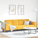vidaXL Kanapé Világos sárga 250 x 77 x 76 cm Bársonyos szövet