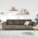 vidaXL Nappali Kanapé Sötétszürke 250 x 77 x 76 cm
