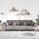 vidaXL Kanapé párnával Tópszínű 250 x 77 x 76 cm szövet