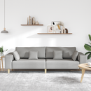 vidaXL Kanapé Felhőszürke 250 x 77 x 76 cm szövet