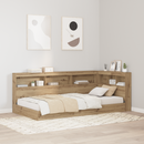 vidaXL Tároló fejtámla polcokkal tárolóval Artisan tölgy 90 cm Faanyag