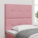 vidaXL Fejtámla Rózsaszín 80 cm Bársony