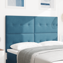 vidaXL Fejtámla Sötét kék 144 cm Bársony