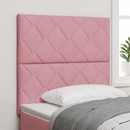 vidaXL Fejtámla Rózsaszín 90 cm Bársony