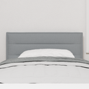 vidaXL LED ágytámla LED szalagokkal Világosszürke 90 cm szövet