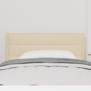 vidaXL LED ágytámla LED szalagokkal fejtámlával Krém 90 cm szövet