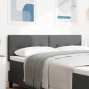 vidaXL LED ágytámla LED szalagokkal Sötétszürke 144 cm szövet