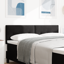 vidaXL LED ágytámla LED szalagokkal Fekete 160 cm Bársony