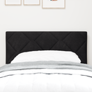 vidaXL LED ágytámla Fekete 80 cm Bársony