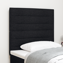 vidaXL LED ágytámla LED szalagokkal fejtámlával Fekete 80 cm szövet