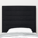 vidaXL LED ágytámla LED szalagokkal fejtámlával Fekete 80 cm szövet