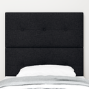 vidaXL LED ágytámla LED szalagokkal fejtámlával Fekete 80 cm szövet