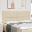 vidaXL LED ágytámla Krém 200 cm szövet