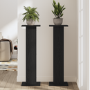vidaXL Növényállvány 2 pcs Fekete tölgy 30 x 30 x 95 cm Faanyag