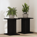 vidaXL Növényállvány 2 pcs Fekete tölgy 30 x 30 x 40 cm Faanyag