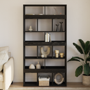 vidaXL Könyvespolc 2 pcs Fekete tölgy 100 x 33 x 93.75 cm Faanyag